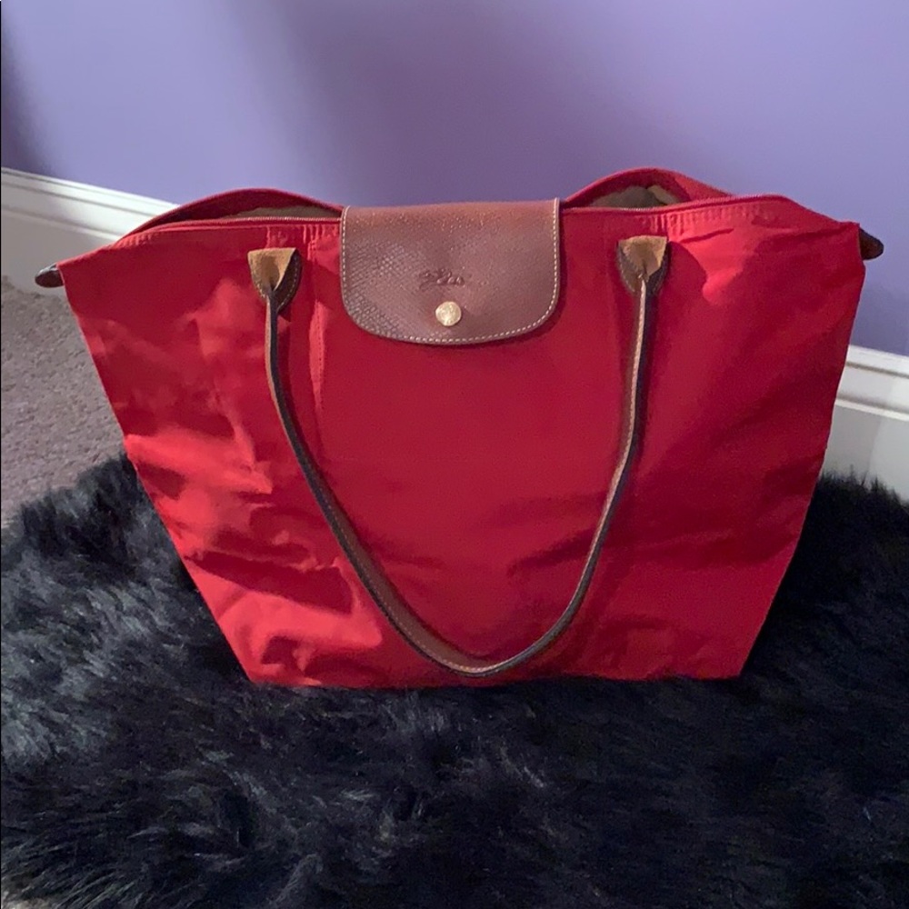 Longchamp Le Pliage used tote bag - large